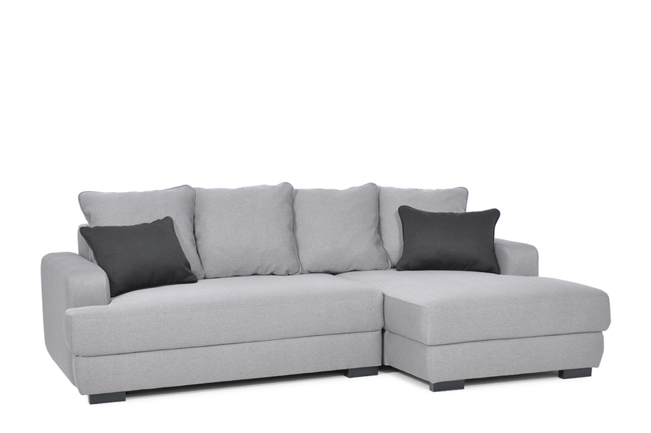 TUBERO Narożnik prawy szary/czarny - zdjęcie 1