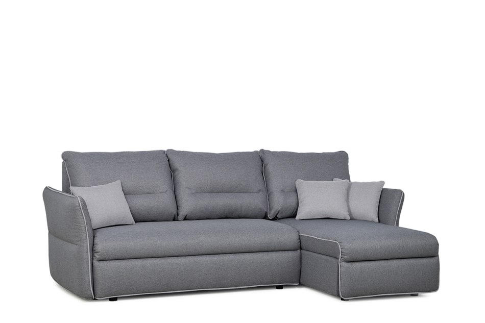 JUSTI Narożnik lewy/prawy ciemny szary/jasny szary - zdjęcie 1