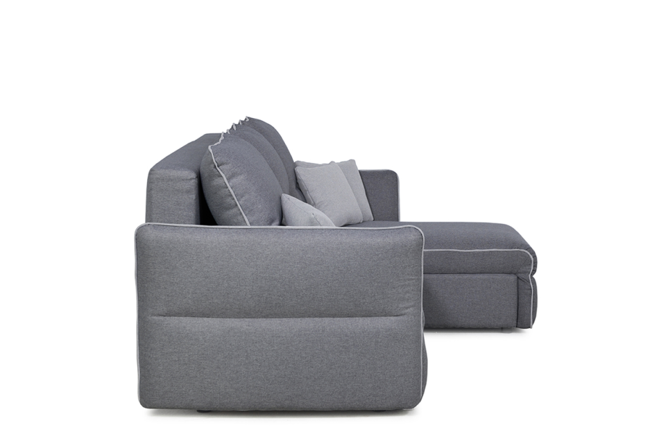 JUSTI Narożnik lewy/prawy ciemny szary/jasny szary - zdjęcie 2