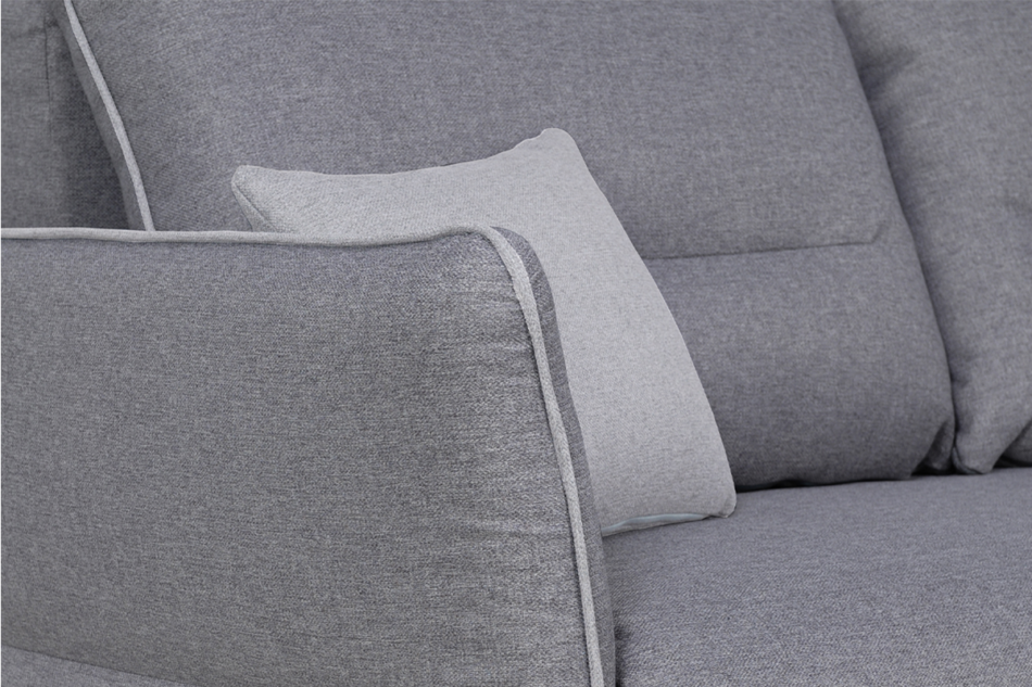 JUSTI Narożnik lewy/prawy ciemny szary/jasny szary - zdjęcie 7