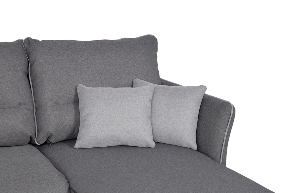 JUSTI Narożnik lewy/prawy ciemny szary/jasny szary - zdjęcie 6