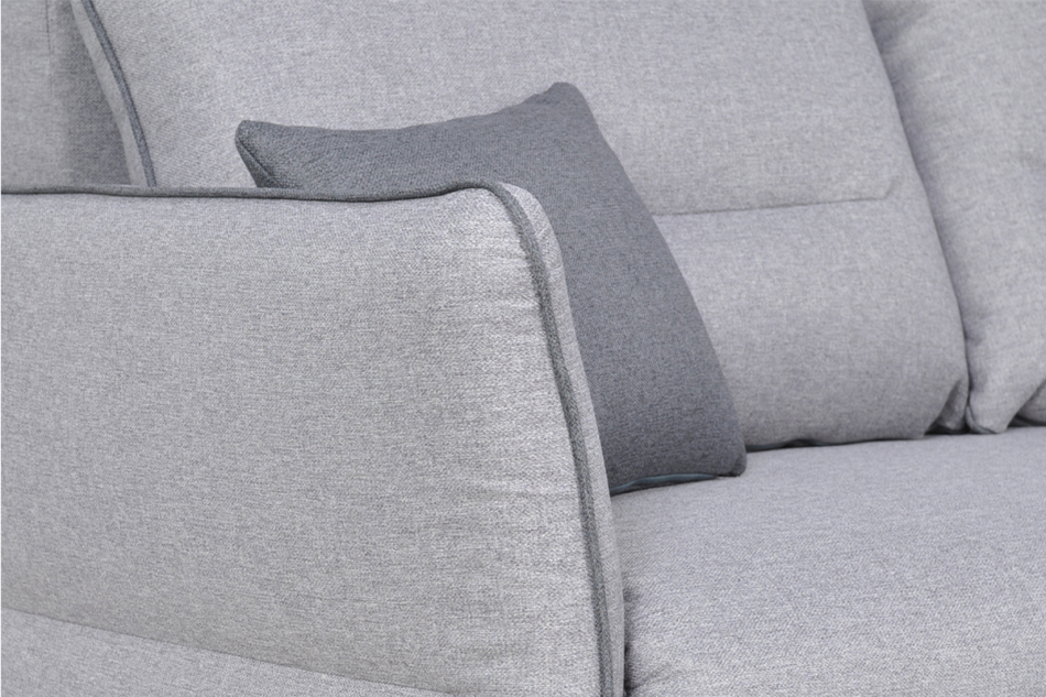 JUSTI Narożnik lewy/prawy jasny szary/ciemny szary - zdjęcie 5