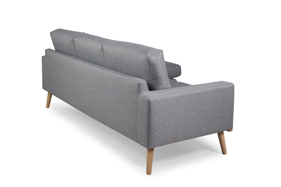 ZAPPO Narożnik z dostawianą pufą szary/żółty - zdjęcie 4