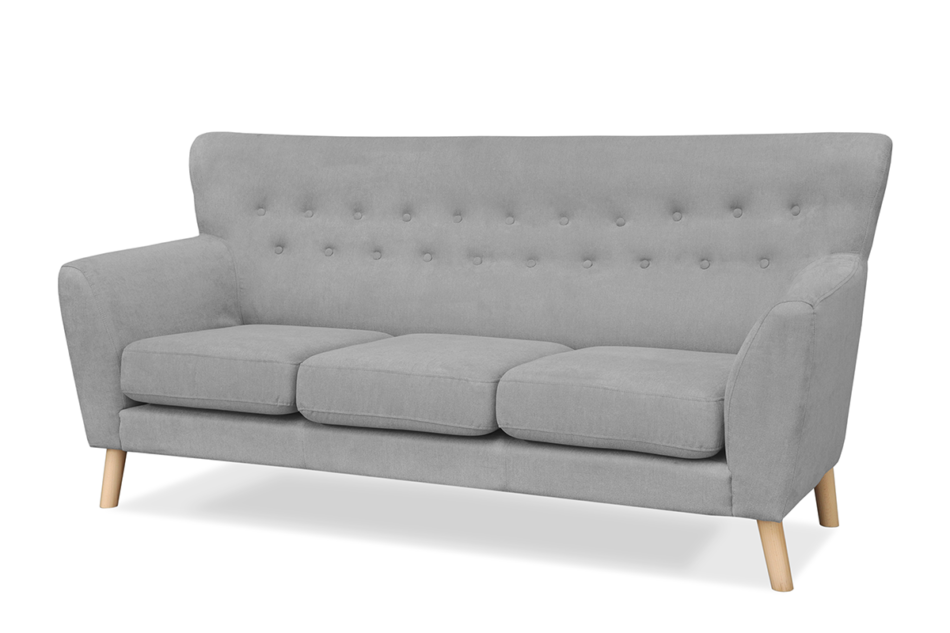 NEBRIS Sofa 3 szary - zdjęcie 1