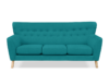 NEBRIS Sofa 3 turkusowy - zdjęcie 1
