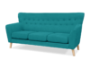 NEBRIS Sofa 3 turkusowy - zdjęcie 2