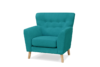 NEBRIS Fotel turkusowy - zdjęcie 2