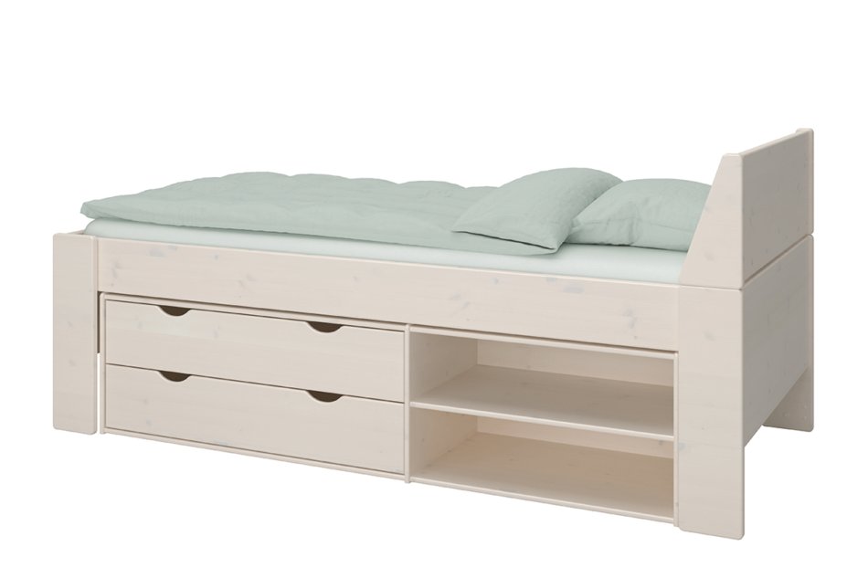STEENS FOR KIDS Łóżko ze stelażem sosna bielona - zdjęcie 4