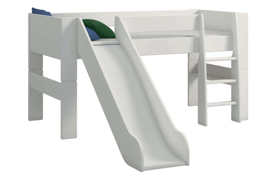 STEENS FOR KIDS Łóżko ze zjeżdżalnią biały - zdjęcie 1