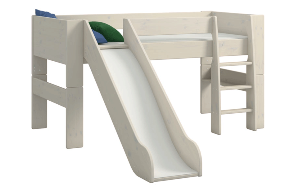 STEENS FOR KIDS Łóżko ze zjeżdżalnią sosna bielona - zdjęcie 1