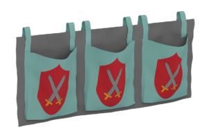 STEENS FOR KIDS, https://dev1-mda.konsimo.pl/kolekcja/steens-for-kids/ Organizer na łóżko miętowy/czerwony/szary - zdjęcie