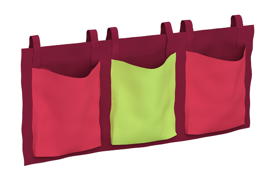 STEENS FOR KIDS Organizer na łóżko różowy/zielony - zdjęcie 0