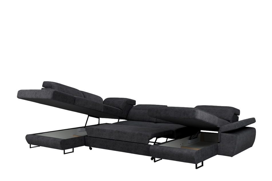 LUIGI Narożnik prawy ciemny szary - zdjęcie 2