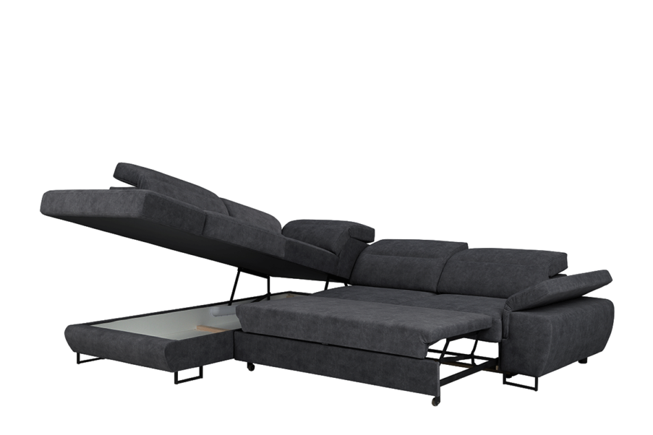 LUIGI Narożnik lewy ciemny szary - zdjęcie 2