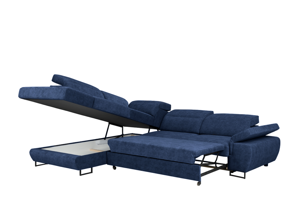 LUIGI Narożnik lewy granatowy - zdjęcie 2