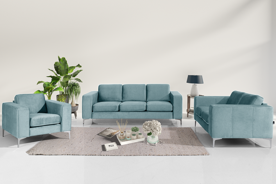 TOSKANIA Sofa 3 błękitny - zdjęcie 2