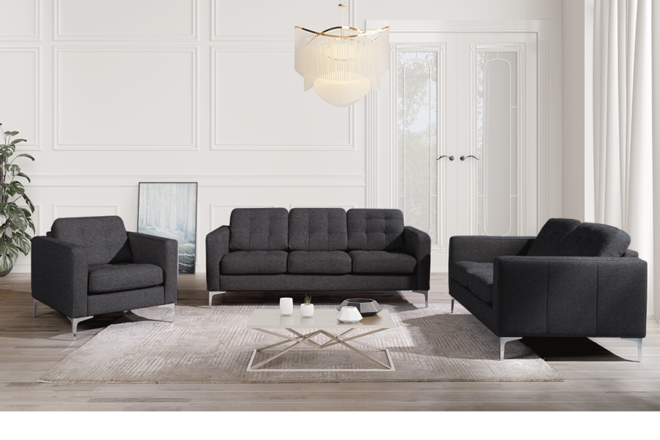 PORTOFINO Sofa 3 szary - zdjęcie 1