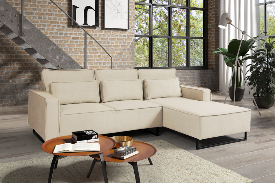 RACHELA Narożnik prawy beżowy - zdjęcie 2