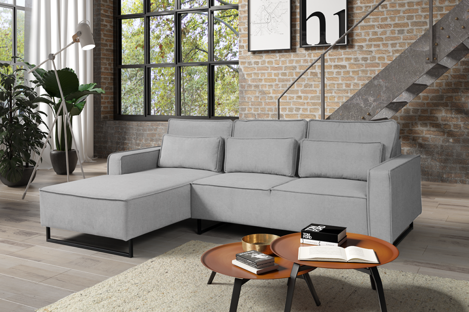 RACHELA Narożnik lewy jasny szary - zdjęcie 2