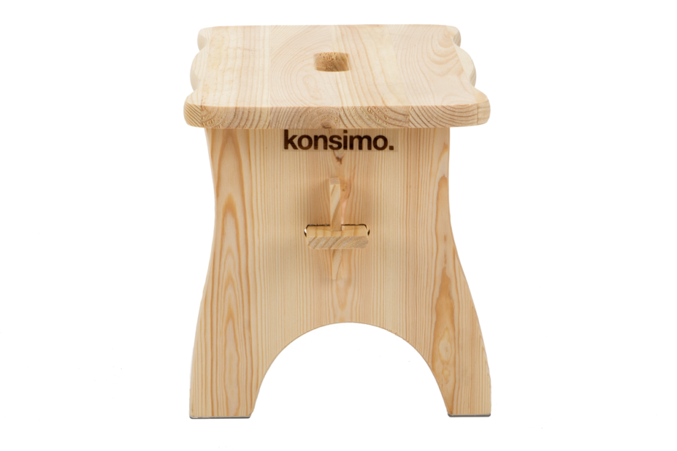 ACRIS Stołek sosna naturalna - zdjęcie 1