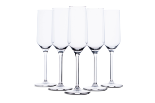 GRAVEO, https://dev1-mda.konsimo.pl/kolekcja/graveo/ Zestaw kieliszków do szampana (6szt.) przezroczysty - zdjęcie