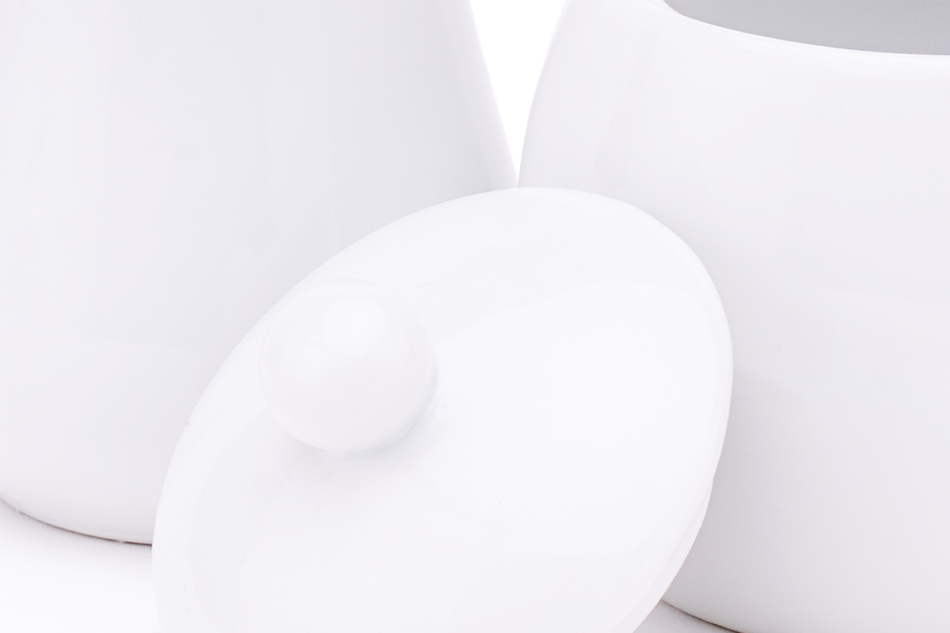 MORELIA Zestaw do kawy biały - zdjęcie 2