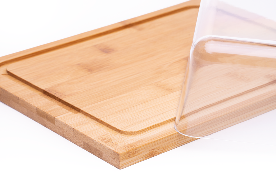 ALLIGA Pojemnik na ser kwadratowy przezroczysty/brązowy - zdjęcie 2