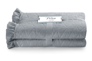 TILIA, https://dev1-mda.konsimo.pl/kolekcja/tilia/ Narzuta szary - zdjęcie