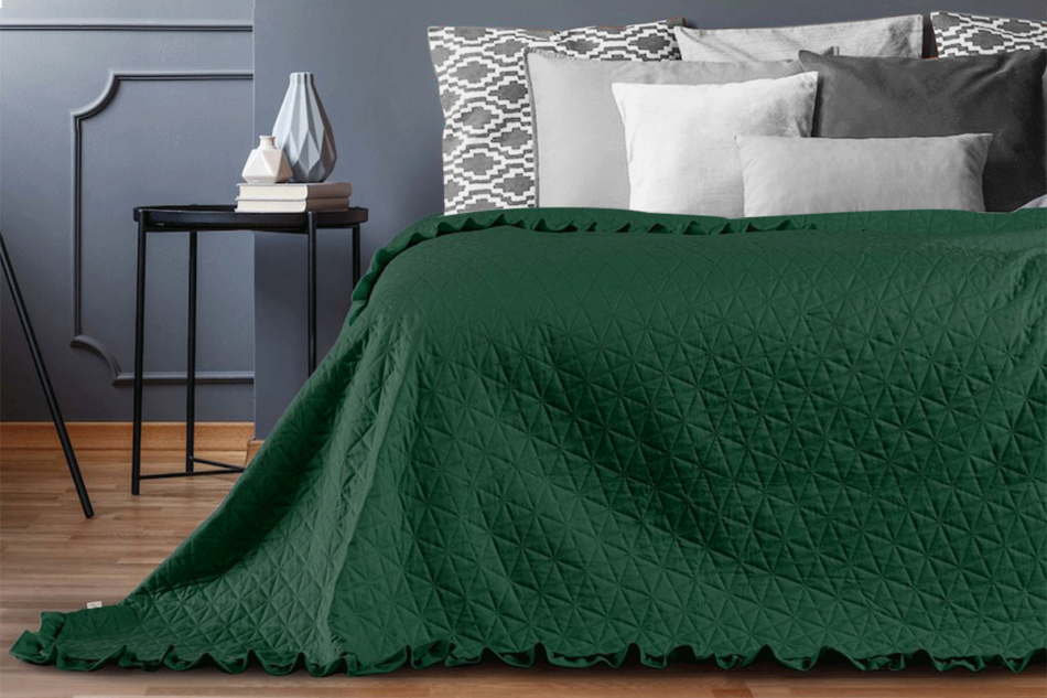 TILIA Narzuta ciemny zielony - zdjęcie 2