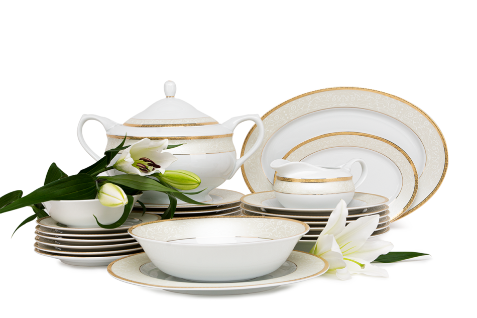 AGAWA GOLD Serwis obiadowy 6os. (25el.) Gold - zdjęcie 0