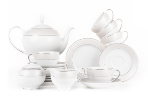 SCANIA, https://dev1-mda.konsimo.pl/kolekcja/scania/ Serwis herbaciany 6os (15el.) Platin - zdjęcie