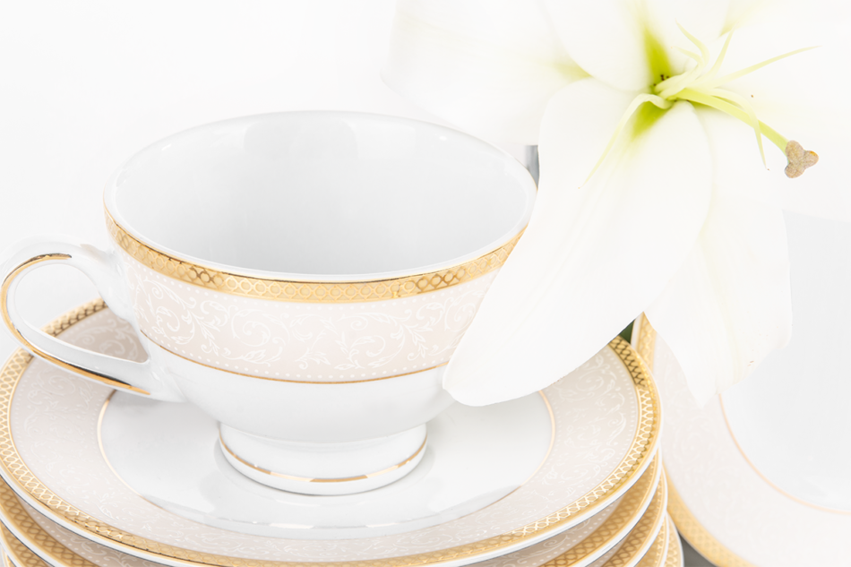 MARTHA GOLD Serwis herbaciany 6os. (12el.) Gold - zdjęcie 4
