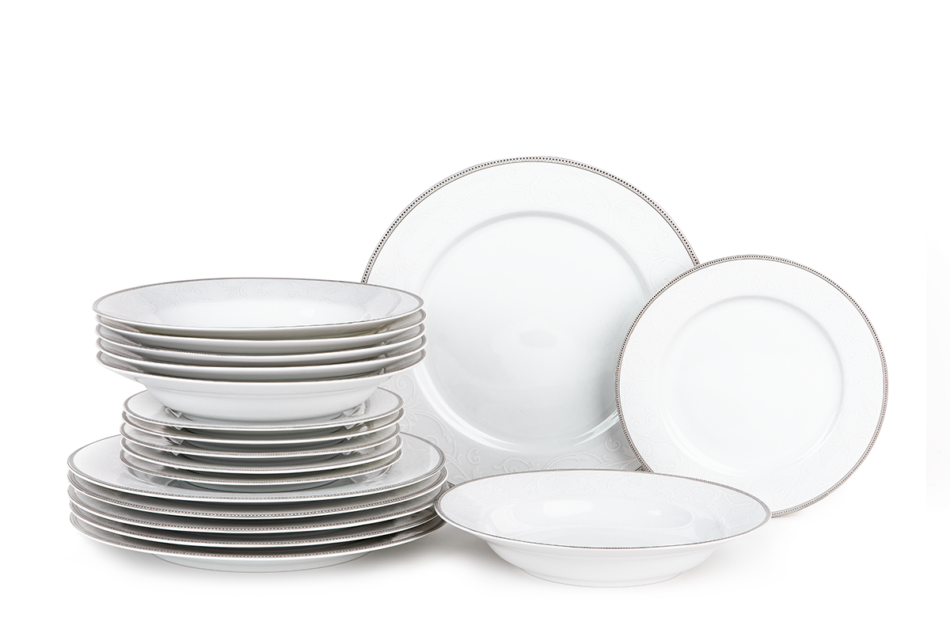 DIAMENT PLATIN Serwis obiadowy 6os. (18el.) Platin - zdjęcie 0