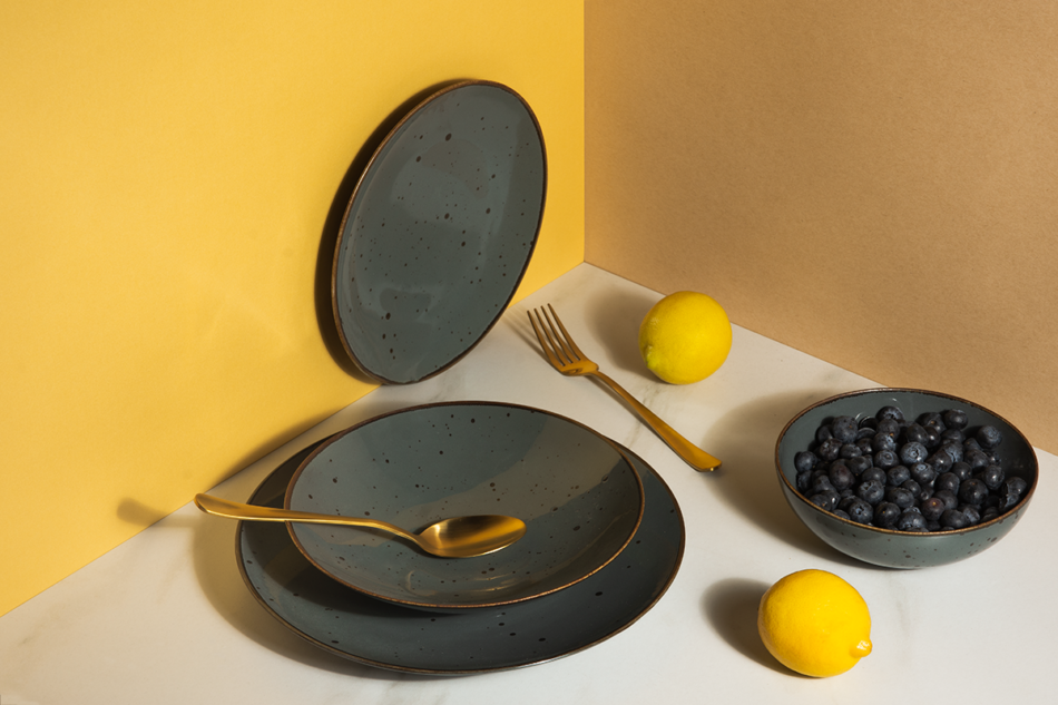 ALUMINA Serwis obiadowy 6os. (18el.) Cottage Graphit - zdjęcie 5