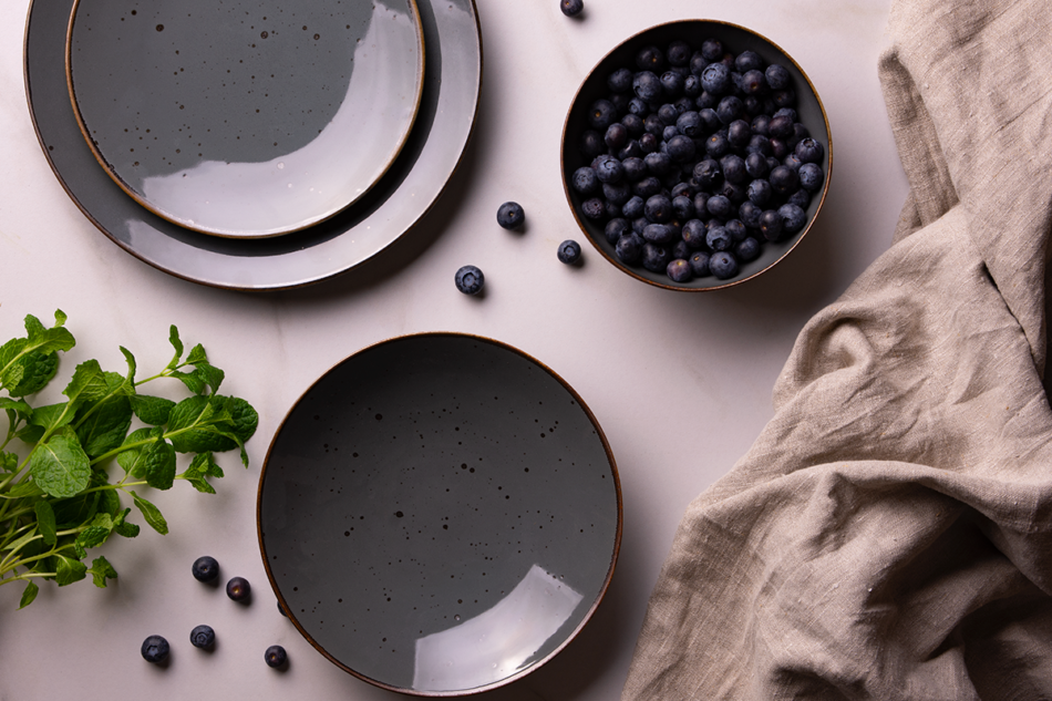 ALUMINA Serwis obiadowy 6os. (18el.) Cottage Graphit - zdjęcie 4