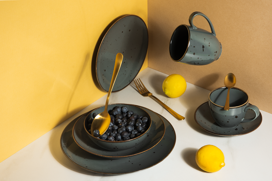 ALUMINA Filiżanka ze spodkiem Cottage Graphit - zdjęcie 4