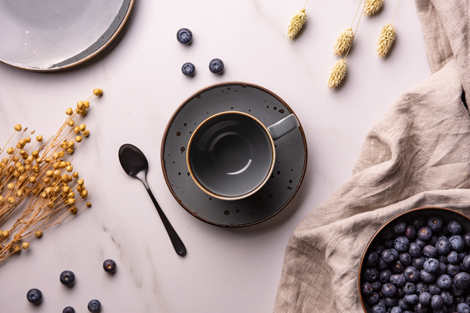 ALUMINA Filiżanka ze spodkiem Cottage Graphit - zdjęcie 1