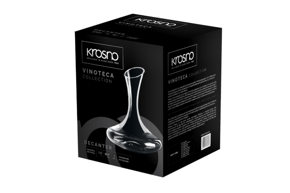 WINE CONNOISSEUR Karafka przezroczysty - zdjęcie 3