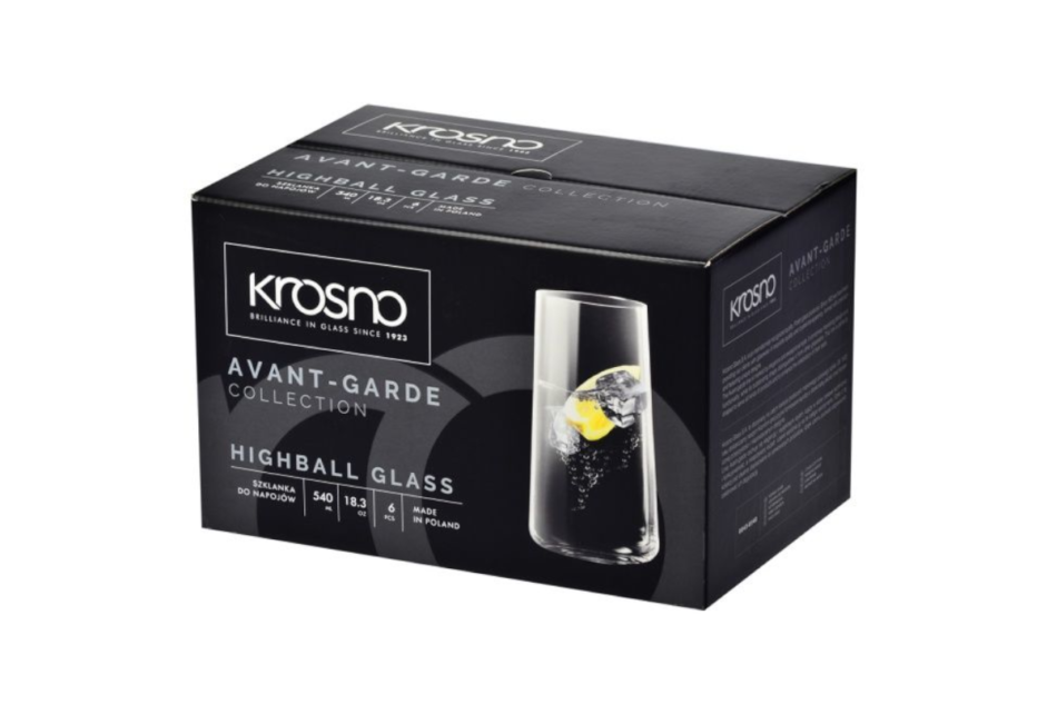 AVANT-GARDE Szklanka (6 szt.) przezroczysty - zdjęcie 4