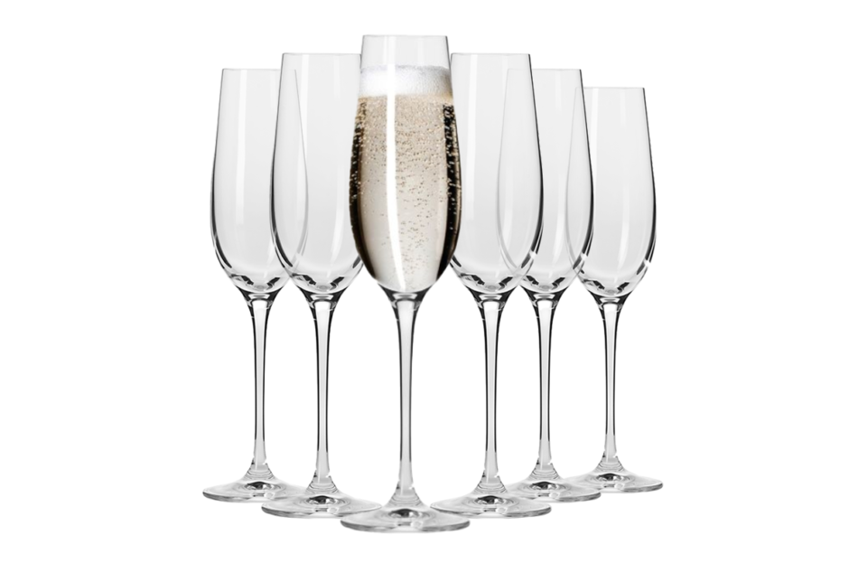 HARMONY Kieliszek do szampana (6 szt.) przezroczysty - zdjęcie 0