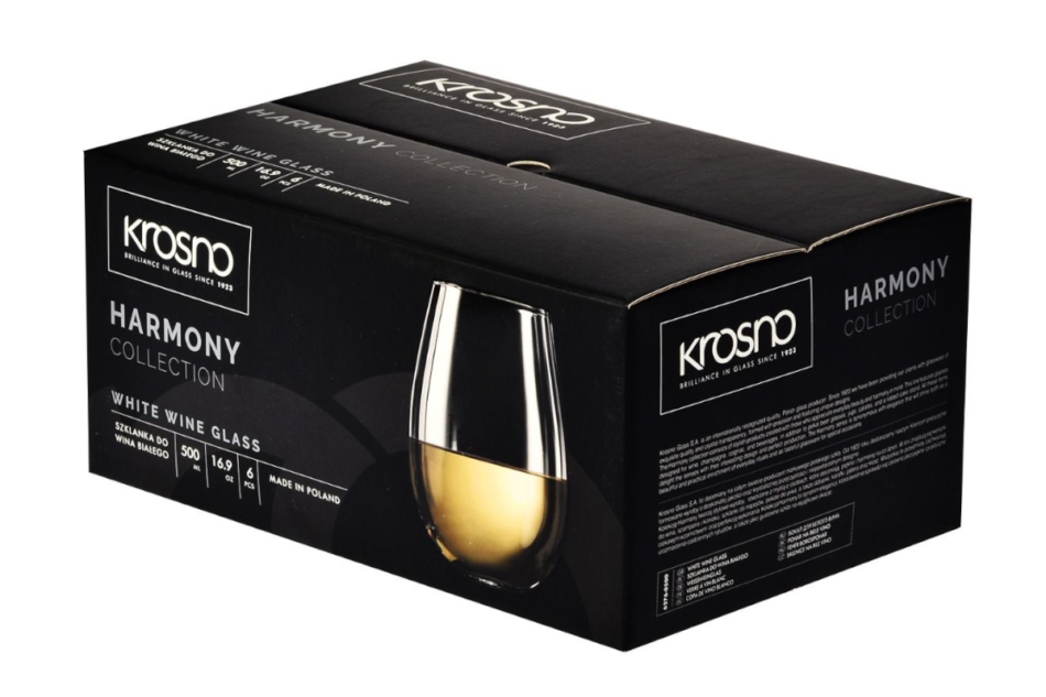 HARMONY Szklanka do wina (6 szt.) przezroczysty - zdjęcie 4