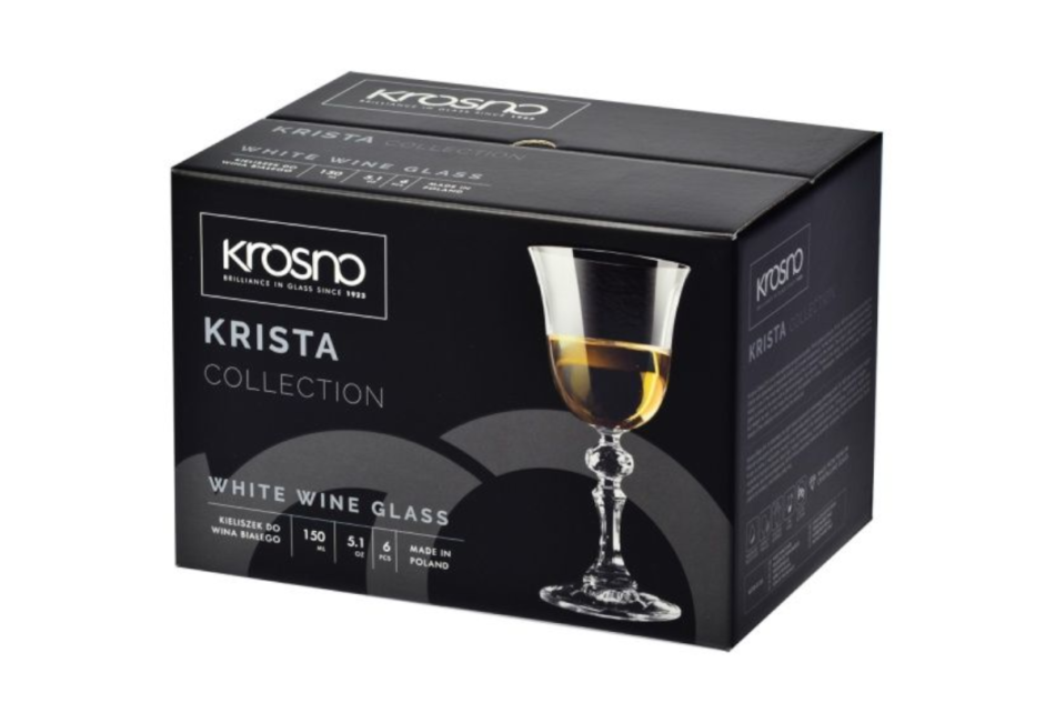 KRISTA Kieliszek do wina białego (6 szt.) przezroczysty - zdjęcie 4