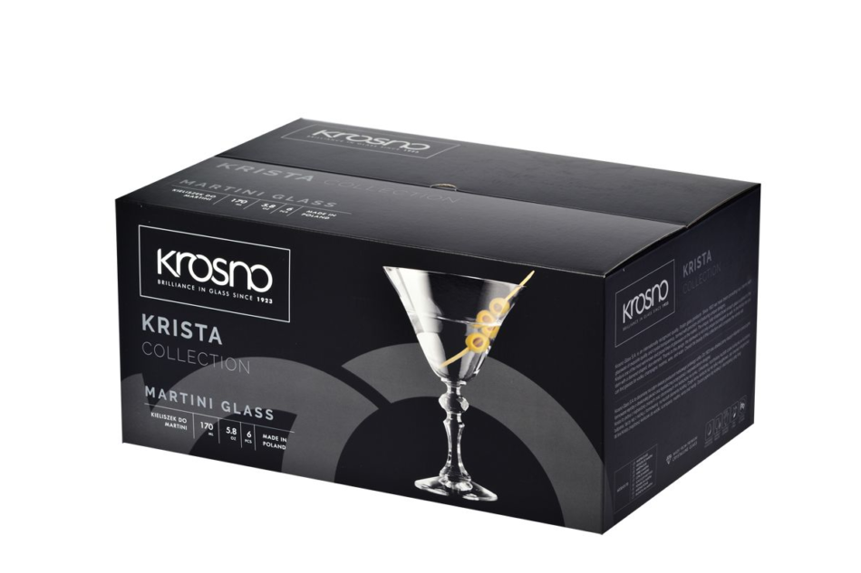 KRISTA Kieliszek do martini (6 szt.) przezroczysty - zdjęcie 4