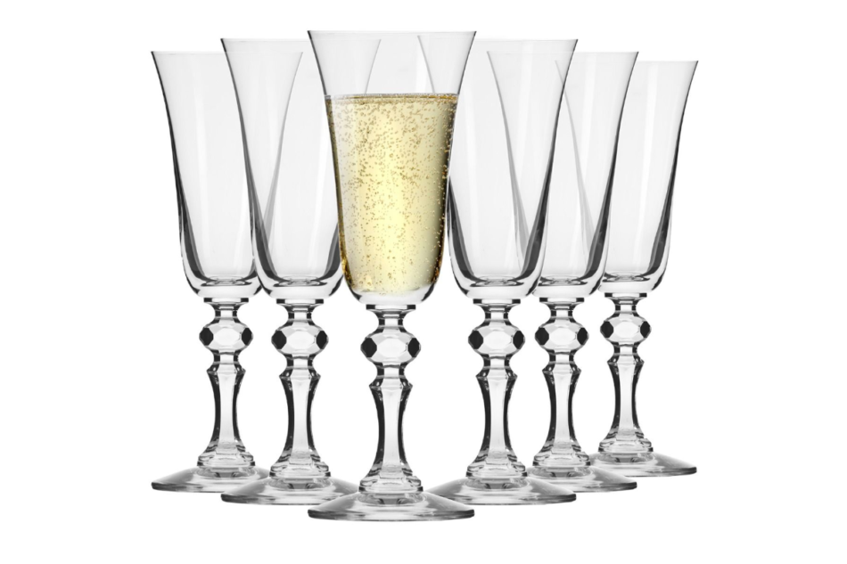 KRISTA Kieliszek do szampana (6 szt.) przezroczysty - zdjęcie 0