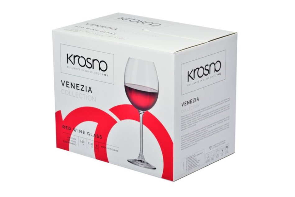 VENEZIA Kieliszek do wina czerwonego (6 szt.) przezroczysty - zdjęcie 4