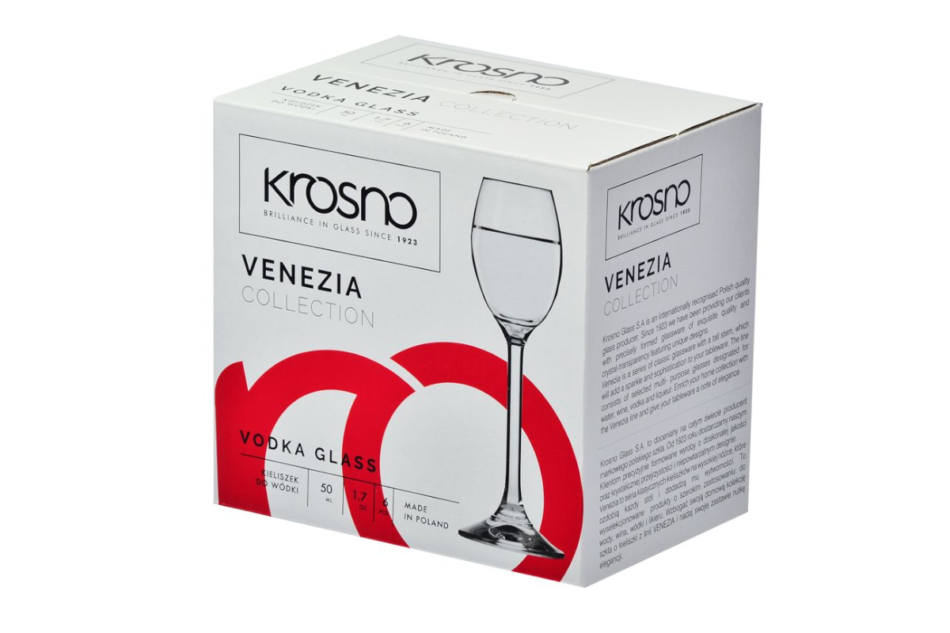 VENEZIA Kieliszek do wódki (6 szt.) przezroczysty - zdjęcie 4