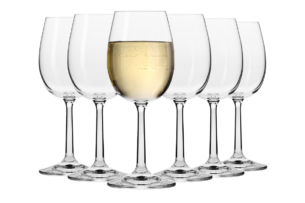 PURE, https://dev1-mda.konsimo.pl/kolekcja/pure/ Kieliszek do wina białego  (6 szt.) przezroczysty - zdjęcie