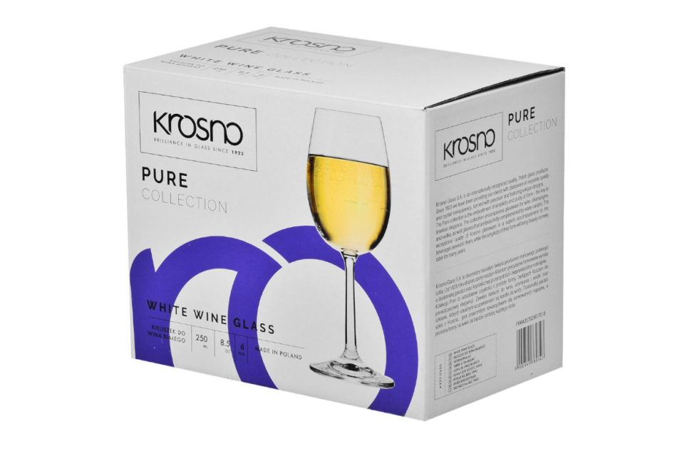 PURE Kieliszek do wina białego  (6 szt.) przezroczysty - zdjęcie 4