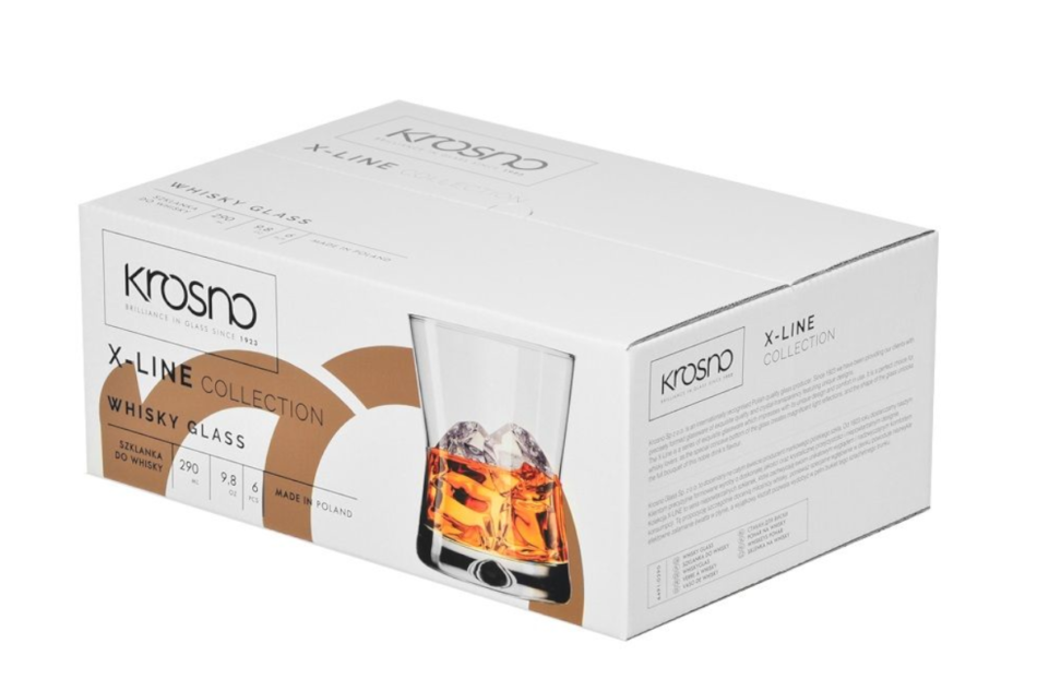 X-LINE Szklanka do whisky  (6 szt.) przezroczysty - zdjęcie 4