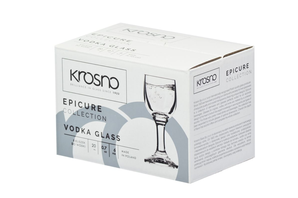 EPICURE Kieliszek do wódki (6 szt.) przezroczysty - zdjęcie 3